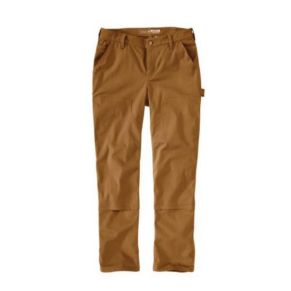 Women's Carhartt The Essential Canvas Double-Front Utility Pants 16 Carhartt Brown Regular | Scheels Sports