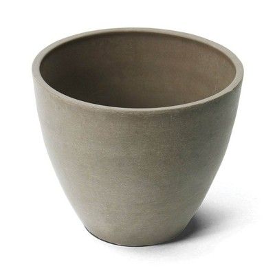 Algreen Valencia 10 x 8.3 Inch Plastic Flower Garden Plant Pot Planter, Taupe | Target