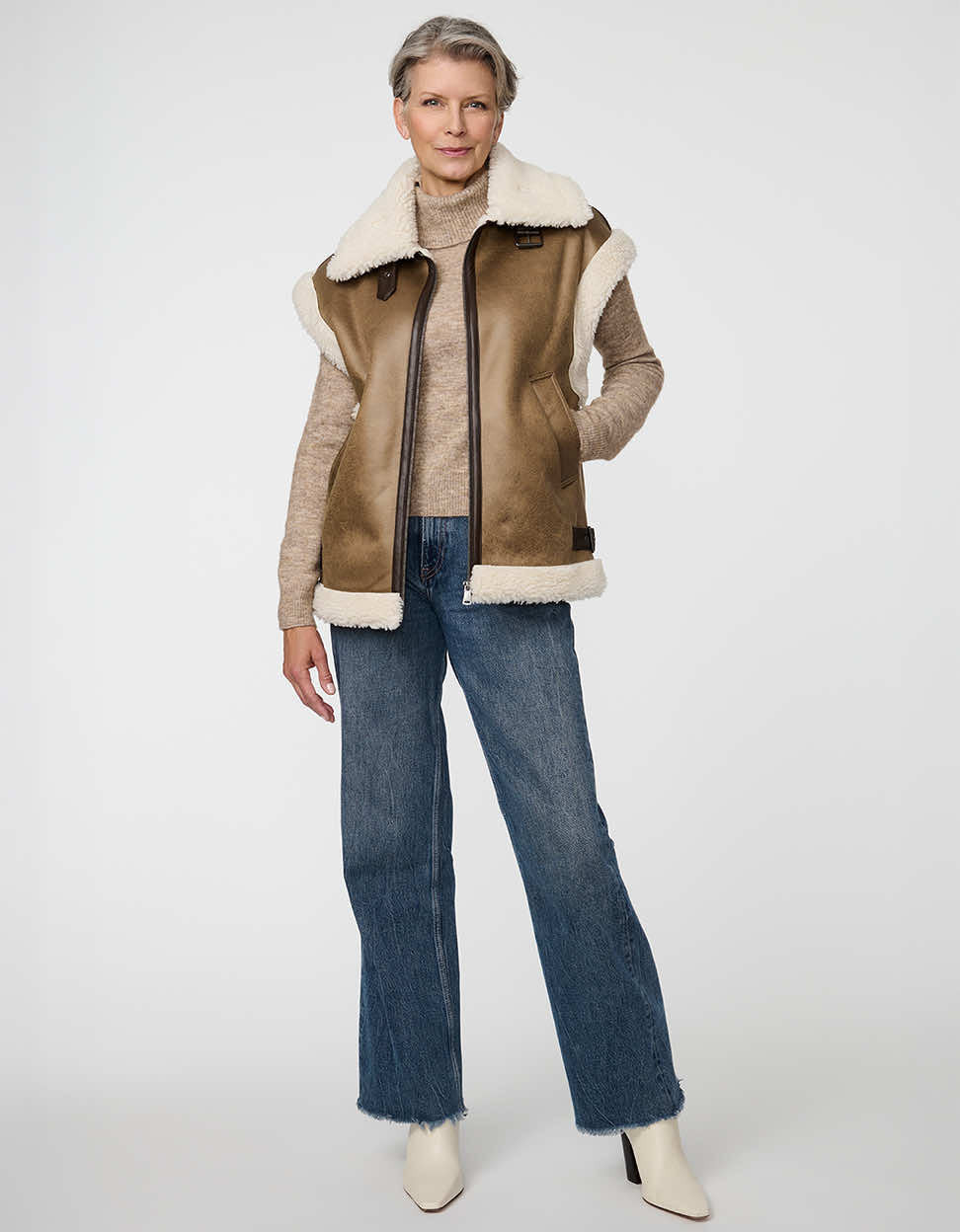 Hudson Sherpa Vest | Bernardo Fashions