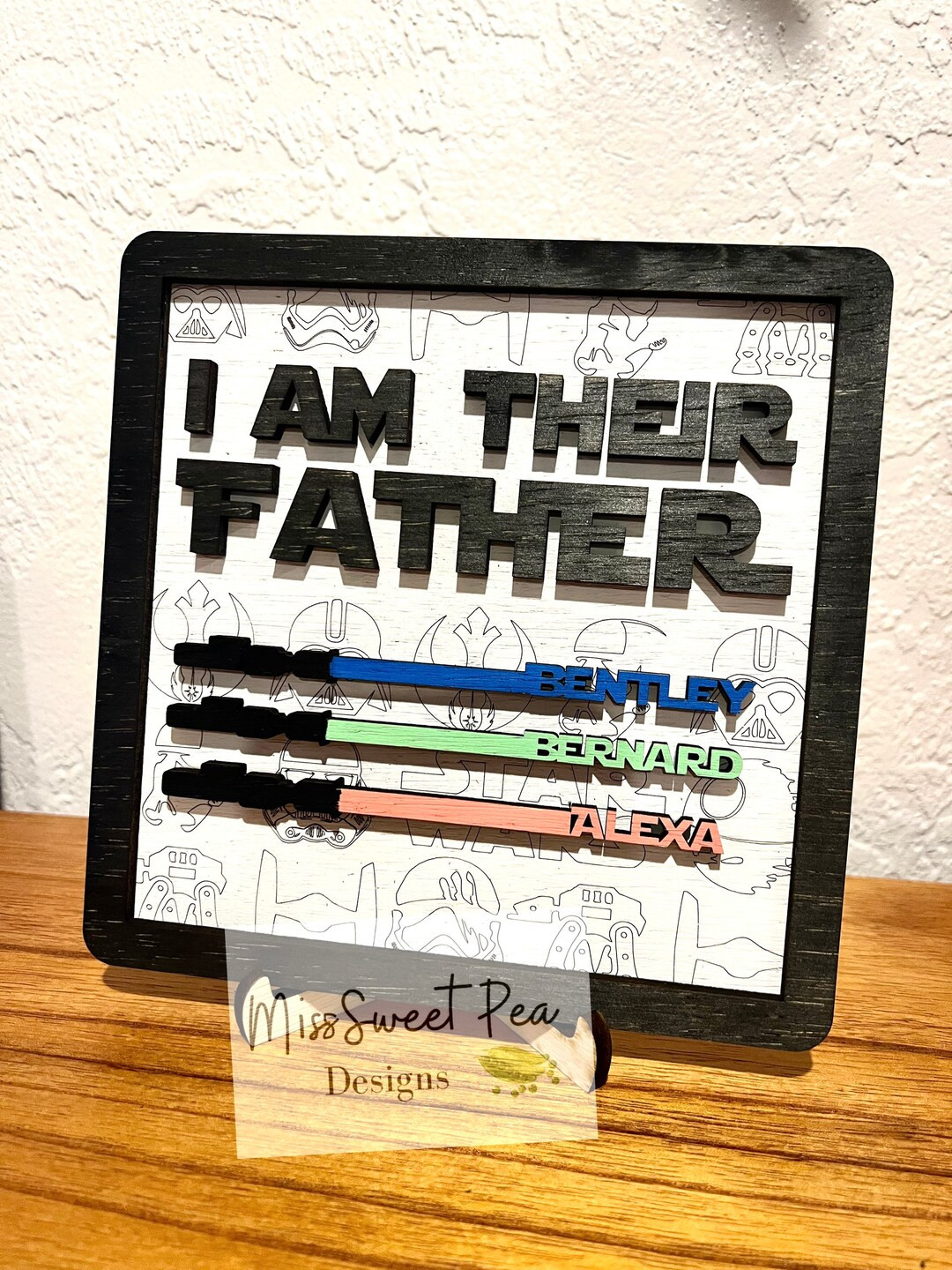Father's Day Gift, Step Dad gift, I am your father, I am their father, grandpa papa daddy, light ... | Etsy (US)