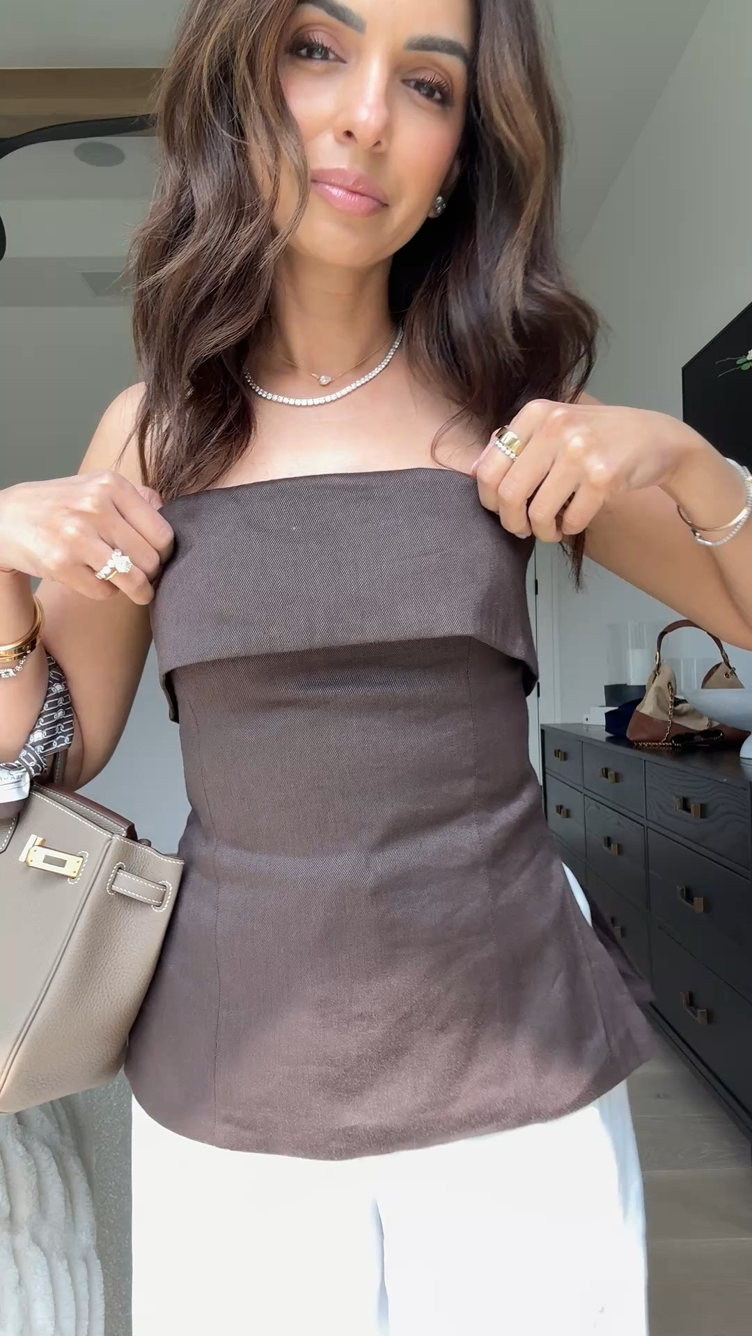 Love this linen tube top! I'm in size 0 for size ref and xs short length in my go to linen pants

#LTKgrwm #LTKootd