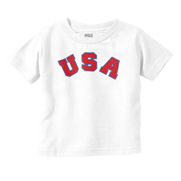 USA United States Patriotic 4th July Toddler Boy Girl T Shirt Infant Toddler Brisco Brands 5T - W... | Walmart (US)