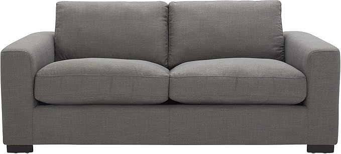 Amazon Brand - Stone & Beam Westview Extra-Deep Down-Filled Loveseat Sofa Couch, 75.6"W, Smoke | Amazon (US)