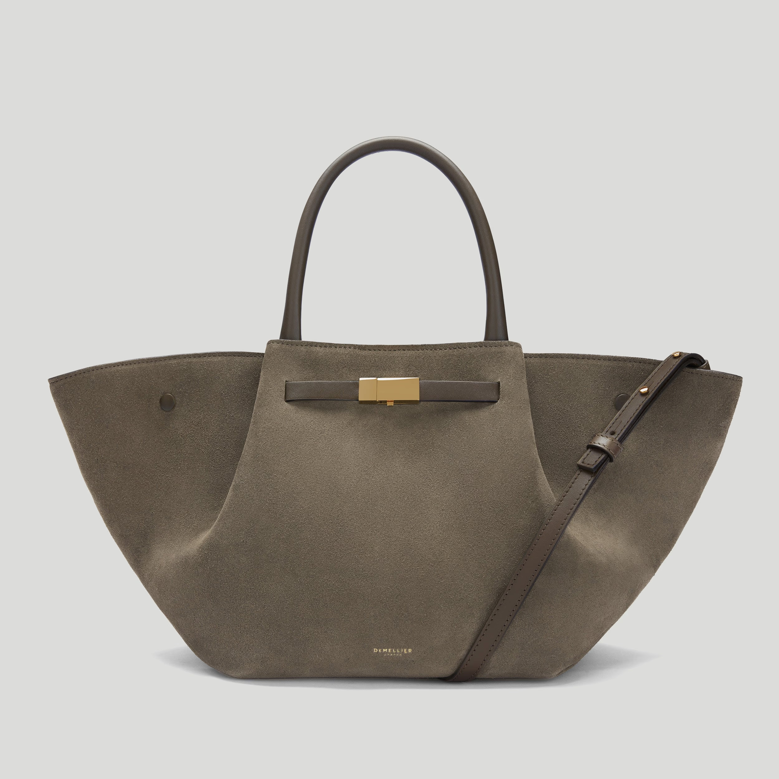 The Midi New York | Deep Olive Suede & Deep Olive Smooth | DeMellier | DeMellier