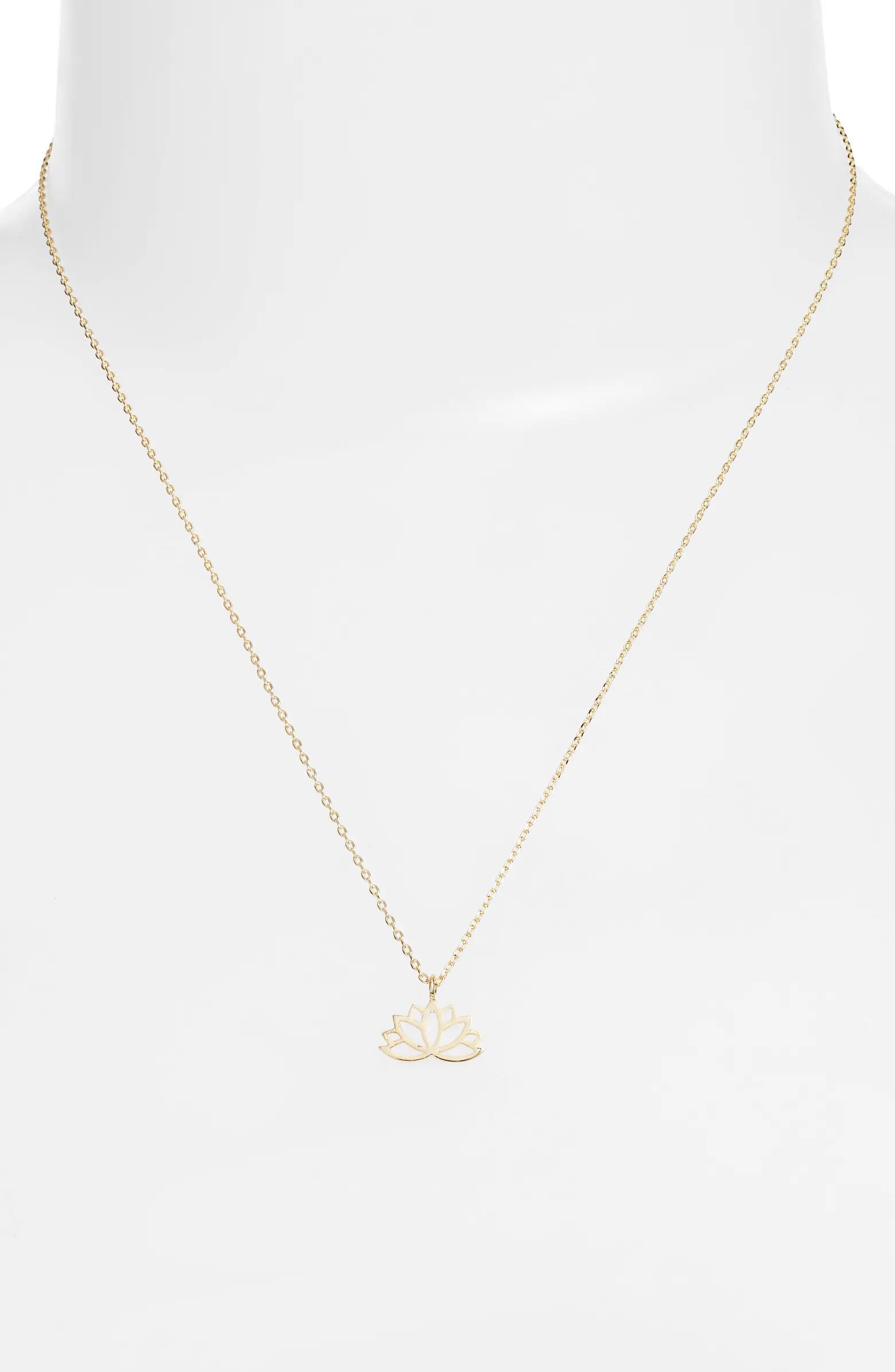 Lotus Leaf Pendant Necklace | Nordstrom