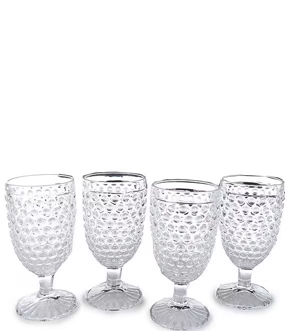 Southern Living Hobnail Glass Goblets, Set of 4 | Dillard's | Dillard's