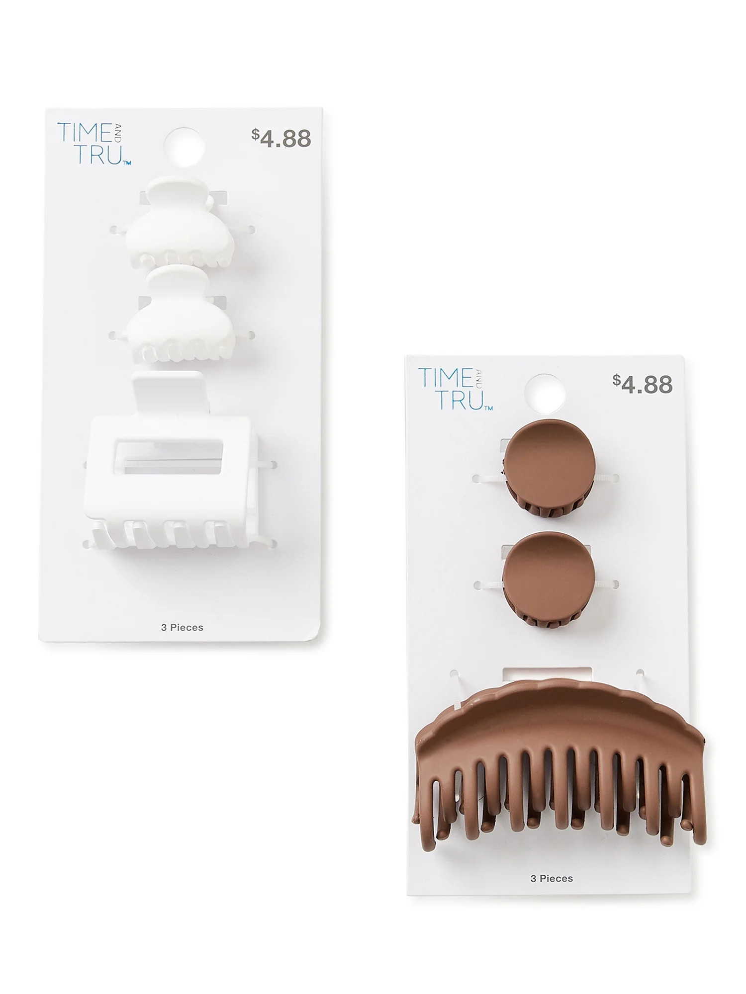 Time And Tru Claw Clips, 3-Pack | Walmart (US)