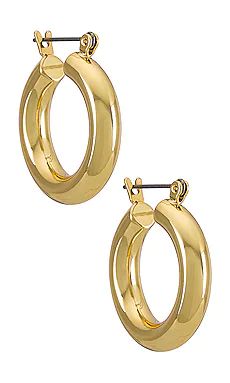 Luv AJ Baby Amalfi Tube Hoops in Gold from Revolve.com | Revolve Clothing (Global)