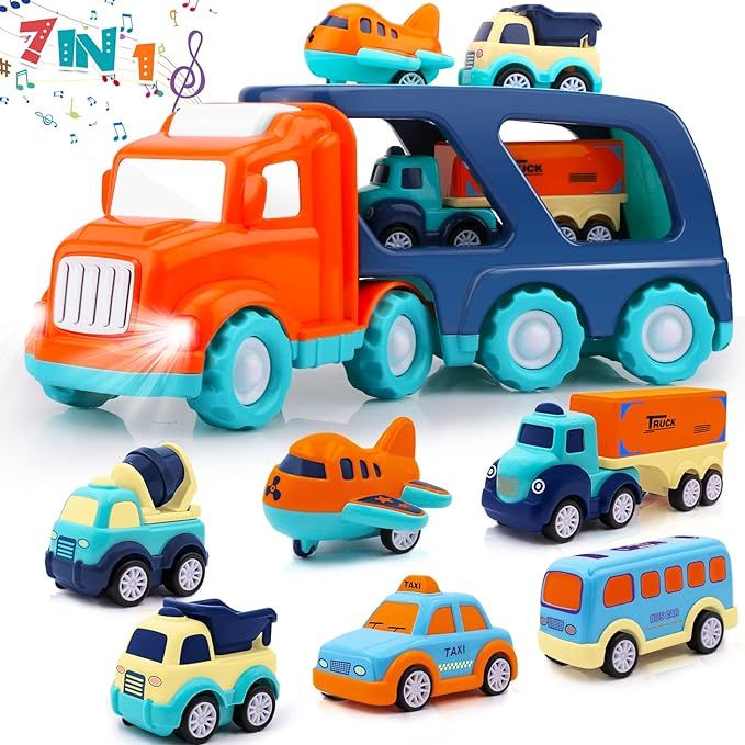 Nicmore Toddler Toys Car for Boys: Kids Toys for 2 3 4 5 Year Old Boys Girls | Boy Toys 7 in 1 Ca... | Amazon (US)