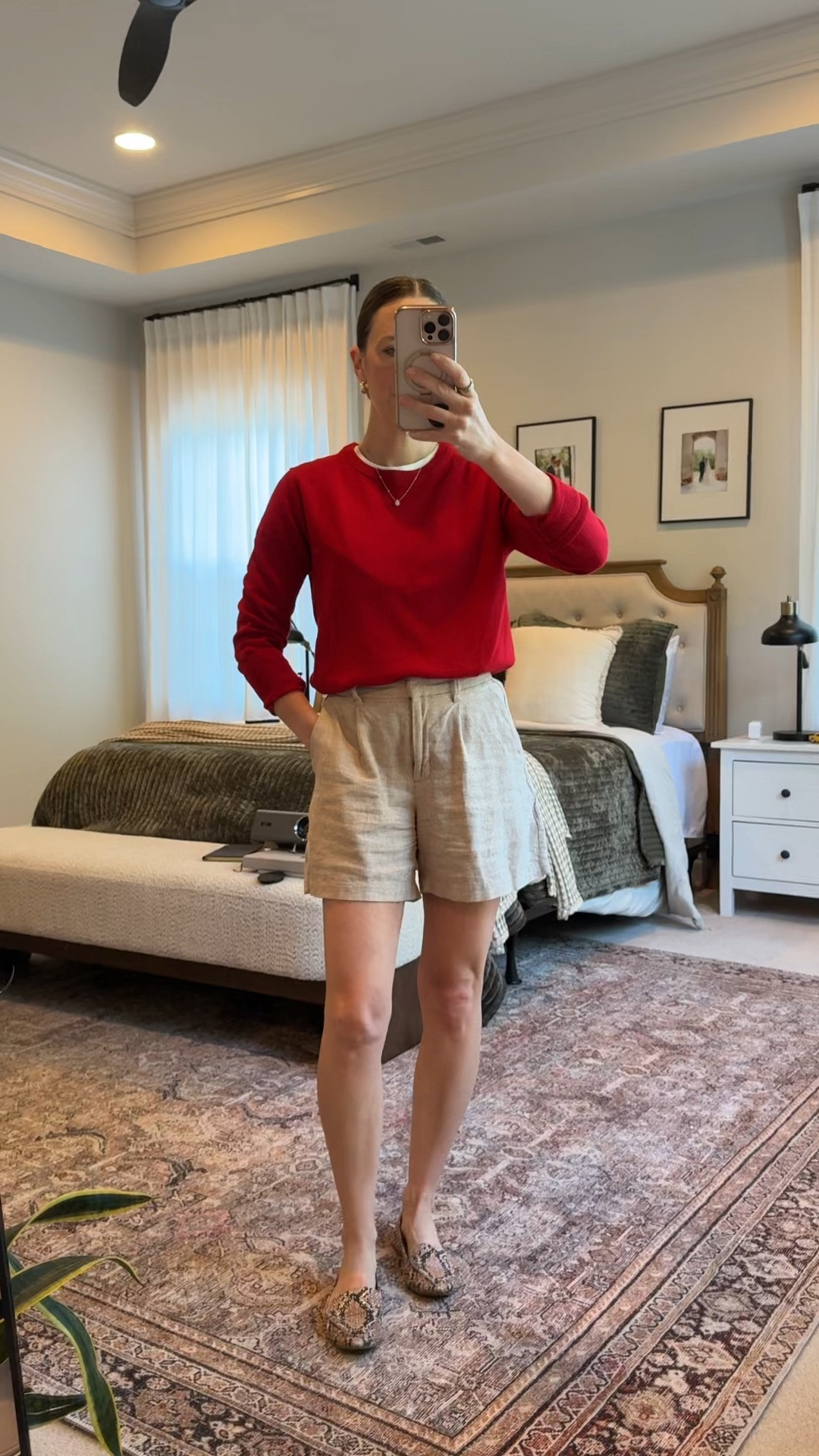 Summer capsule outfit idea that looks pulled-together but feels like loungewear 🙌 Quince lightweight cashmere sweater (under $50) layered over a 100% organic cotton GOTS-certified tee from @pact, with Old Navy trouser shorts for an easy “casual workday / weekend errands / brunch” look. (Use my Quince code INFG-26LINENANDLIGHTCO10 💛)

#LTKgrwm #LTKootd