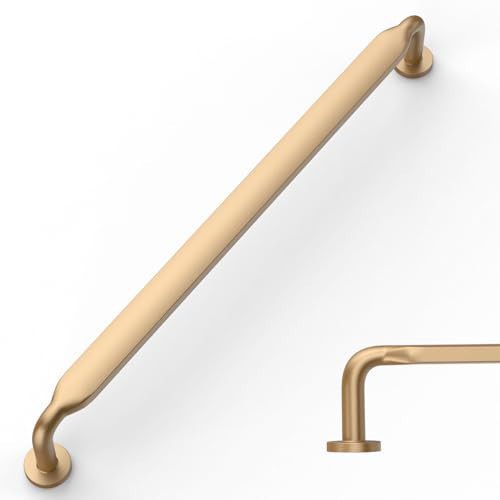 Amerdeco 10 Pack Champagne Bronze Cabinet Pulls 10 Inch(254mm) Hole Centers Kitchen Cabinet Handles Solid Zinc Alloy Cabinet Hardware Drawer Pulls ZH0051 | Amazon (US)