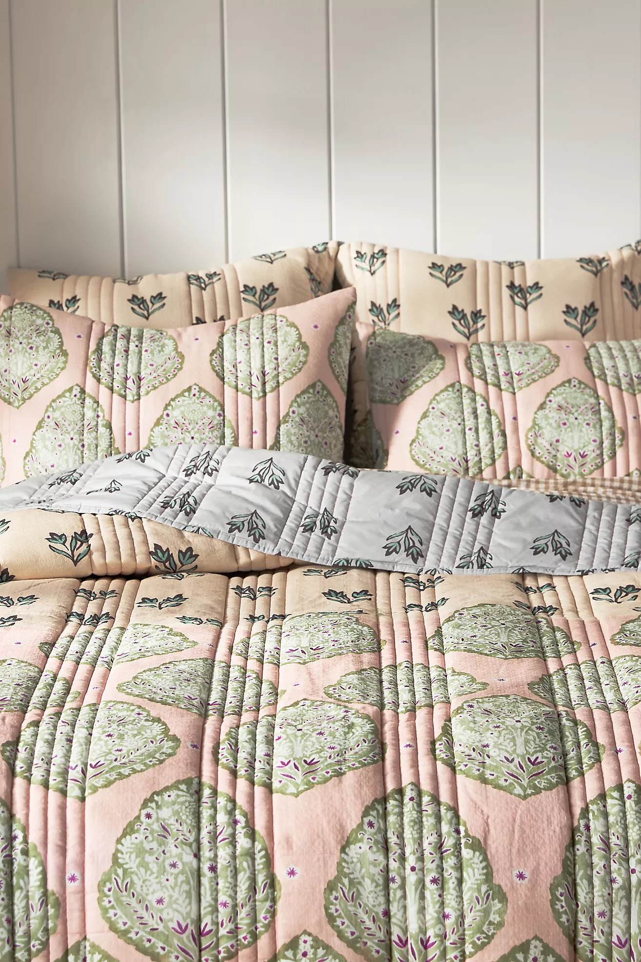 The Printed Textured Cotton Quilt Collection | Anthropologie (US)