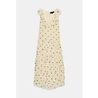Zara - Asymmetrical Polka Dot Dress - Women - Ecru Black - Women | Zara US