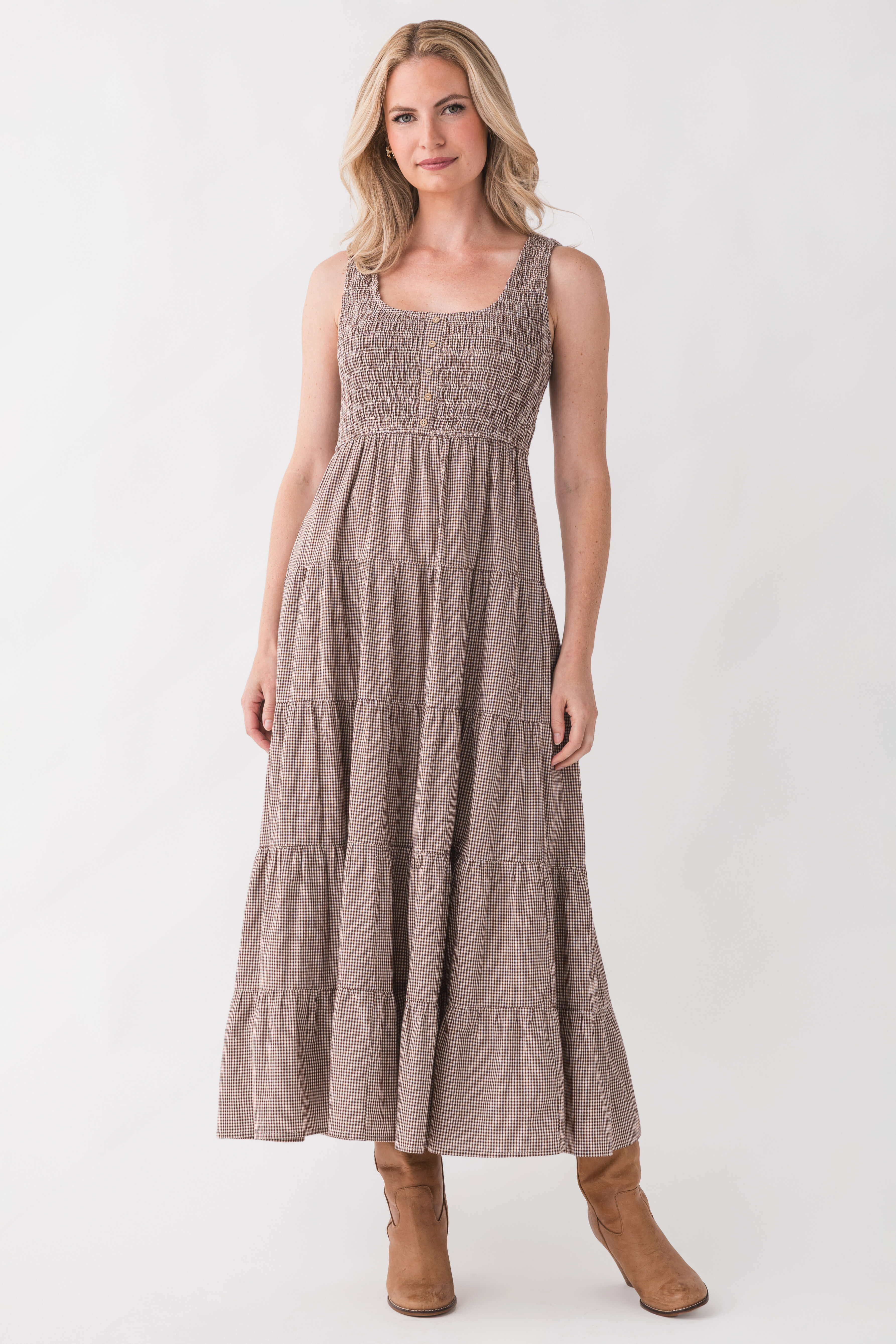 Wishlist Gingham Maxi Dress | Social Threads