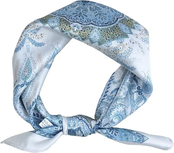 Women's Small 21 inch 100% Silk Scarf Bandana for Head Neck Hair | 100% Mulberry Silk Lightweight... | Amazon (US)