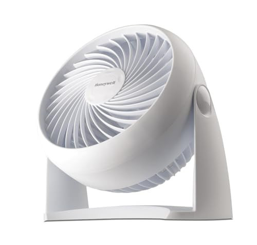 Honeywell HT-904 TurboForce Tabletop Air Circulator Fan, Small, White – Quiet Personal Fan for Home or Office, 3 Speeds and 90 Degree Pivoting Head | Amazon (US)