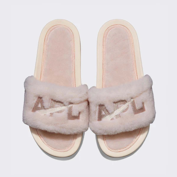 Women's Shearling Slide Creme / Rose Dust | APL