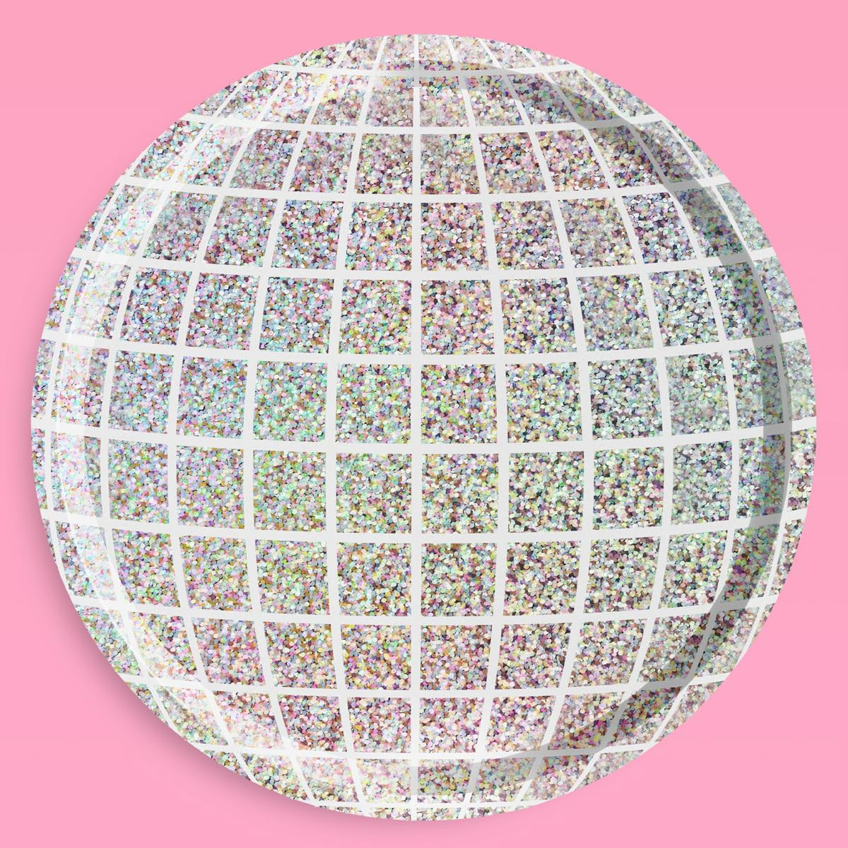 xo, Fetti Holographic Disco Ball Paper Plates - 25 pk, 9" | Bachelorette Party Decorations, Last ... | Amazon (US)