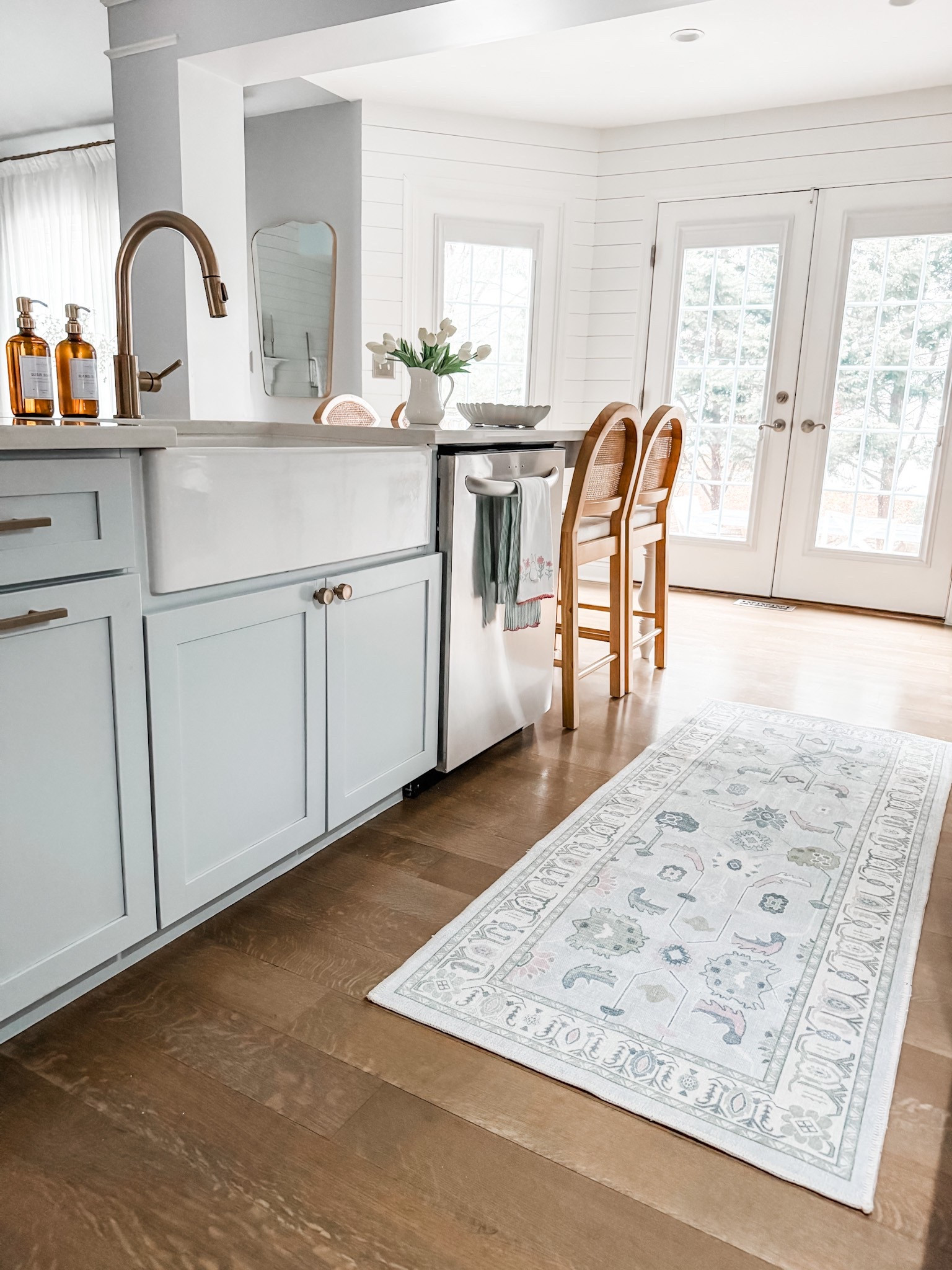 Spring kitchen runner
Kitchen decor
Kitchen soap dispenser
Amber glass soap dispenser
Coastal kitchen 
Faux tulips
Artificial tulips
Faux stems
Pinch pleat curtains
Rattan counter stool
Kitchen counter stool
Arched kitchen counter stool 
Coastal rug
Blue and pink kitchen runner
Amazon kitchen decor
Kitchen faucet
Gold kitchen knobs
Kitchen hardware
Farmhouse sink


#LTKStyleTip #LTKSeasonal #LTKHome