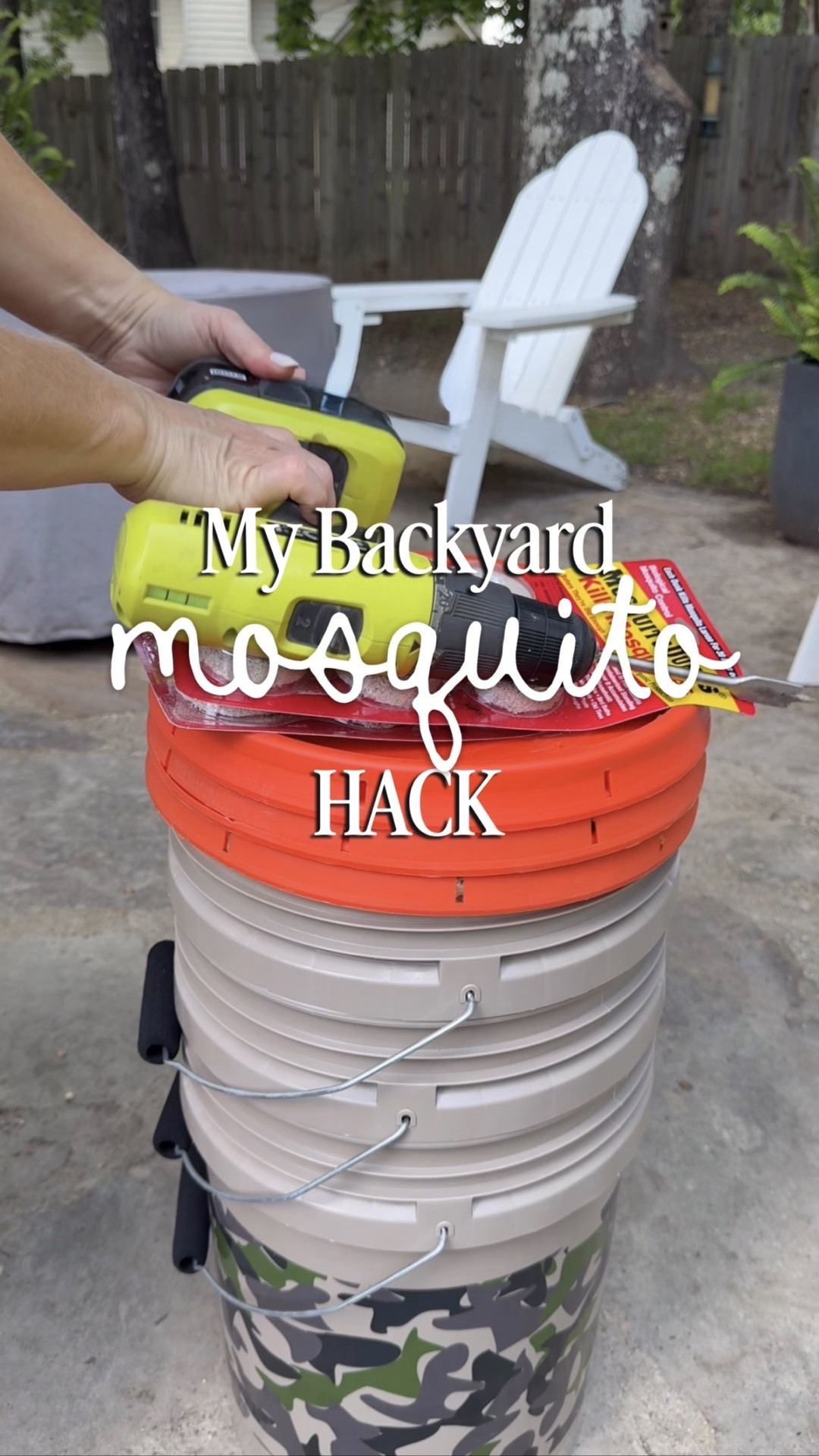 This little bucket hack can help stop mosquitoes before they even hatch. 

Mosquitoes were making our backyard miserable at night, so last year I finally tried the mosquito dunk bucket hack- it worked so good I made three more this year! 

 I used a 5 gallon bucket with a lid, drilled several holes in the top to help keep kids and pets out, then added water, yard clippings, and a mosquito dunk. Mosquitoes are drawn to the bucket to lay eggs, but the larvae never survive. It’s inexpensive, easy to maintain, and honestly one of the best backyard hacks. I soray painted my lid with a plastic primer them a green color I had on hand to make it blend in with my yard. 

backyard entertaining, patio season, outdoor living, mosquito control, family friendly backyard, pet friendly mosquito solution, DIY mosquito bucket, backyard hack, summer backyard tips, outdoor hosting, cottage backyard ideas

#LTKSeasonal #LTKmomlife #LTKHome
