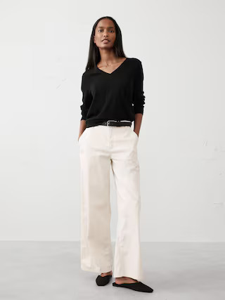 Forever V-Neck Sweater | Banana Republic Factory