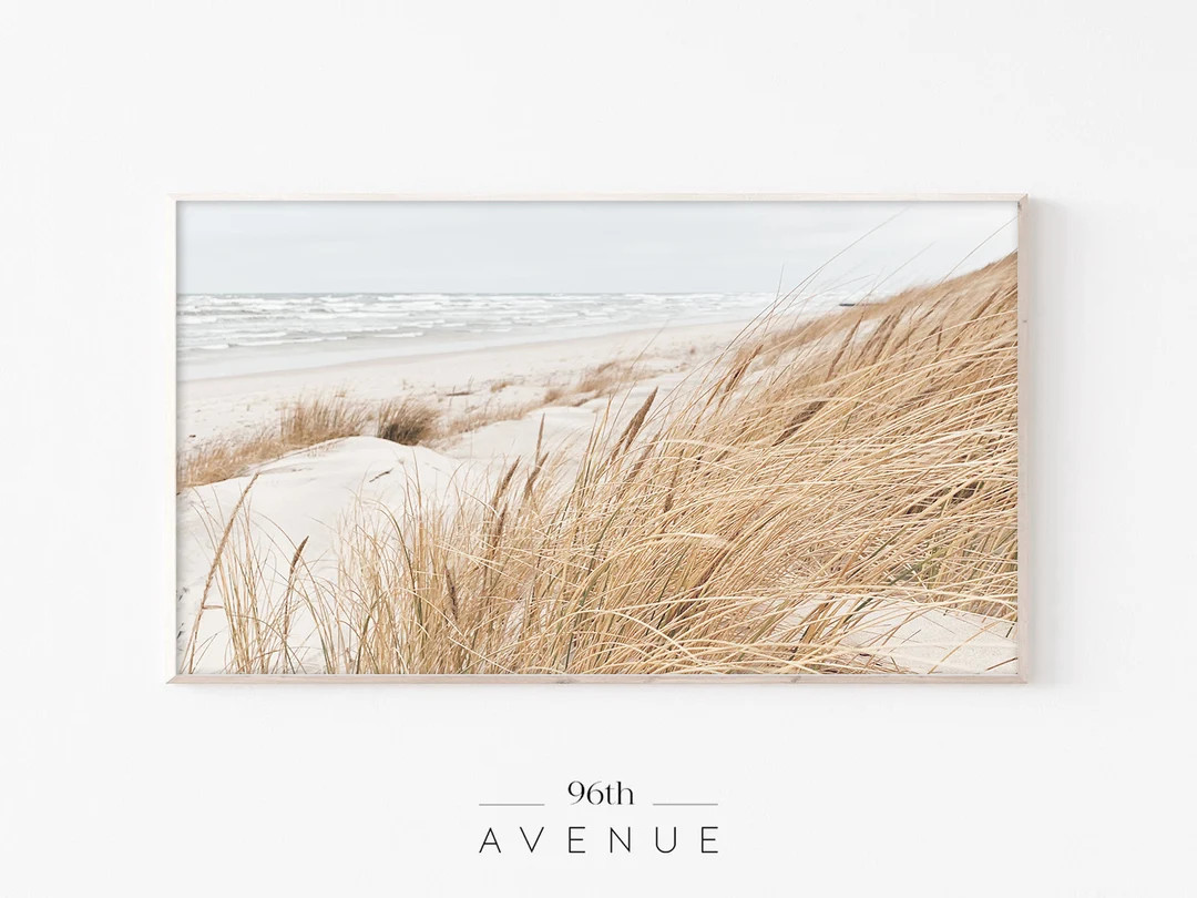 Samsung Frame Tv Art | Beach Grass Art | Coastal Art for Tv | the Frame Tv Art | Digital Art for ... | Etsy (US)