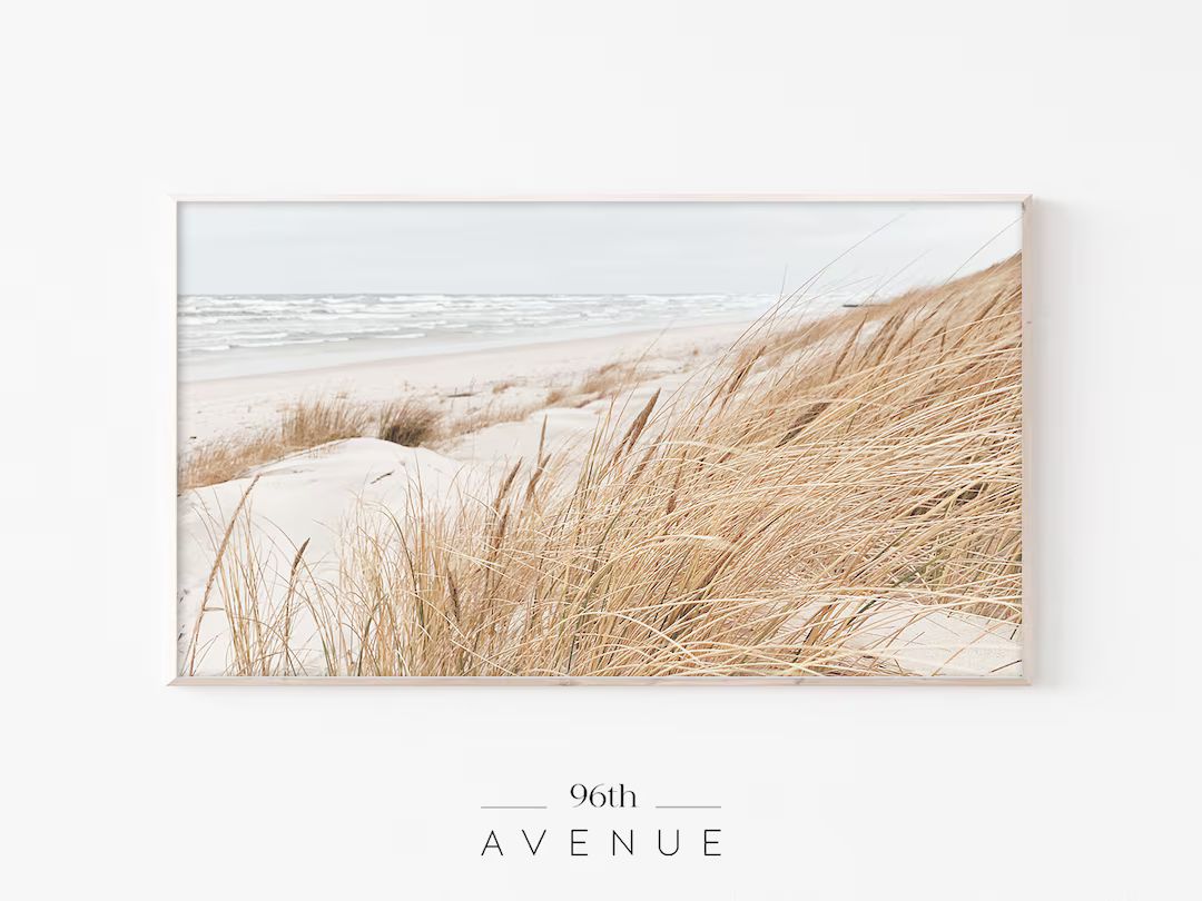 Samsung Frame Tv Art Beach Grass Art Coastal Art for Tv the Frame Tv Art Digital Art for Tv Coast... | Etsy (US)