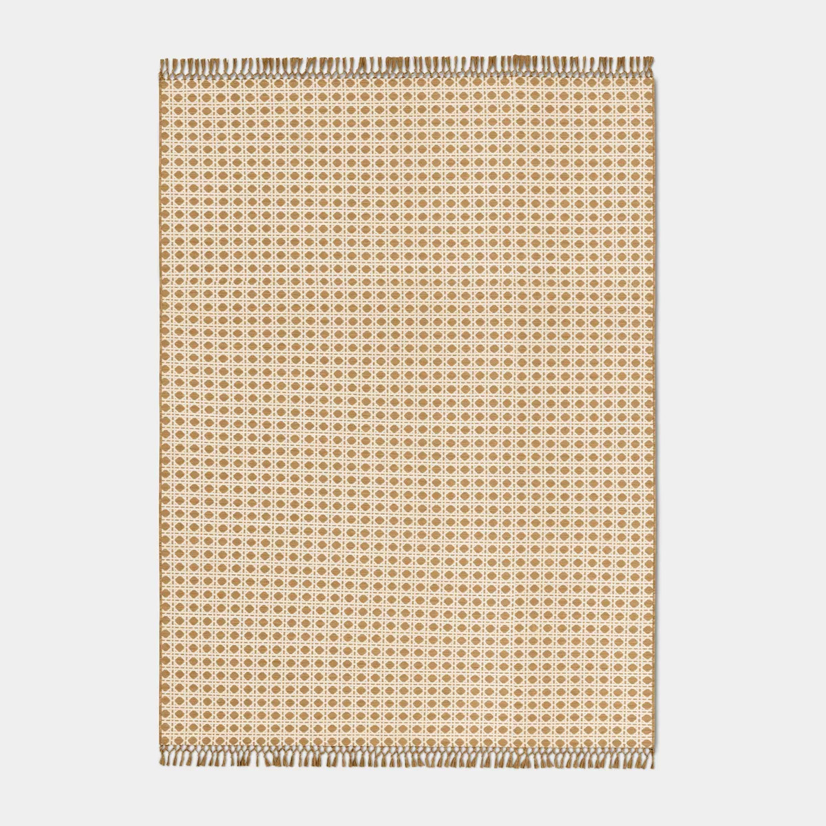 7'x10' Cane Rectangular Woven Outdoor Area Rug Tan - Threshold™ | Target