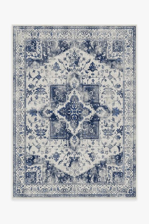 Kira Delft Blue Rug | Ruggable