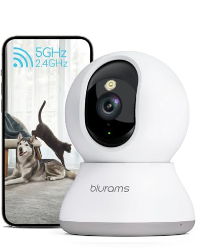 blurams Pet Camera 2K, Dog Camera with Phone App, 360° PTZ Indoor Cameras for Home Security Indoor, Color Night Vision, 2-Way Talk, Motion Detection&Tracking, Cloud&SD | Amazon (US)
