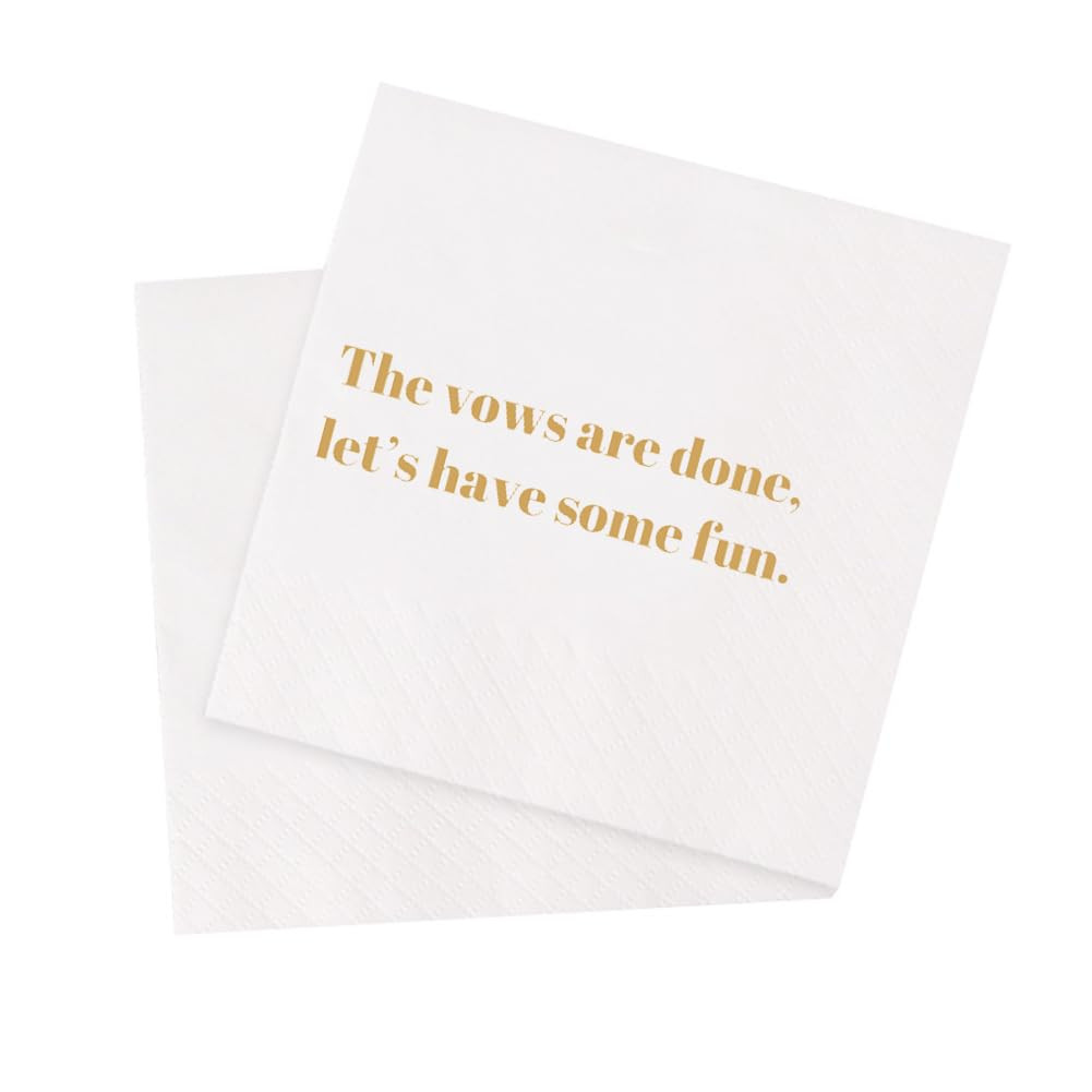 Funny Cocktail Napkins 100Pcs Funny Quotes Saying Disposable Paper Party Napkins 4.5 x 4.5 Two-pl... | Amazon (US)
