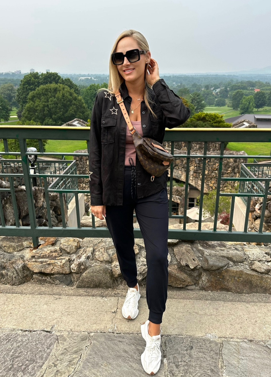 Nsale rails star shirt and black, joggers part of the Nordstrom anniversary sale sale ends tonight wearing a size medium in the joggers and a small in the top. 

#LTKsalealert #LTKBacktoSchool #LTKxNSale