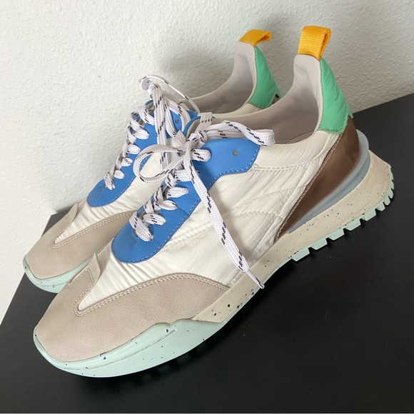 NEW ONCEPT Brooklyn Leather Suede Lace Up Sneakers Multi | Poshmark