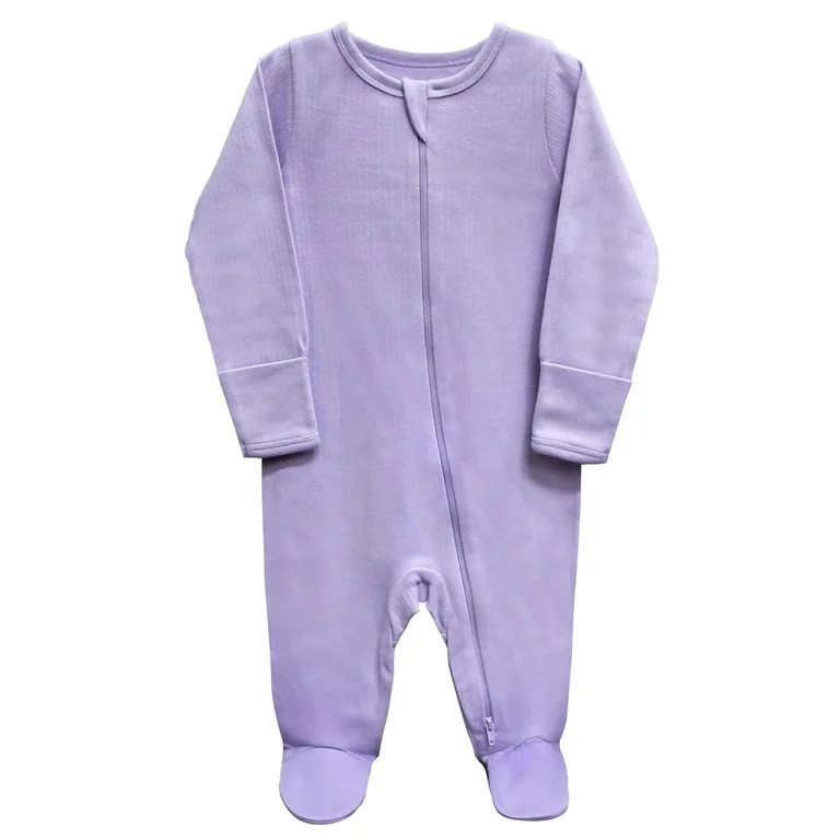 Wonder Nation Unisex Baby Zip Front Sleep N Play Pajamas, Preemie-6/9 Months | Walmart (US)