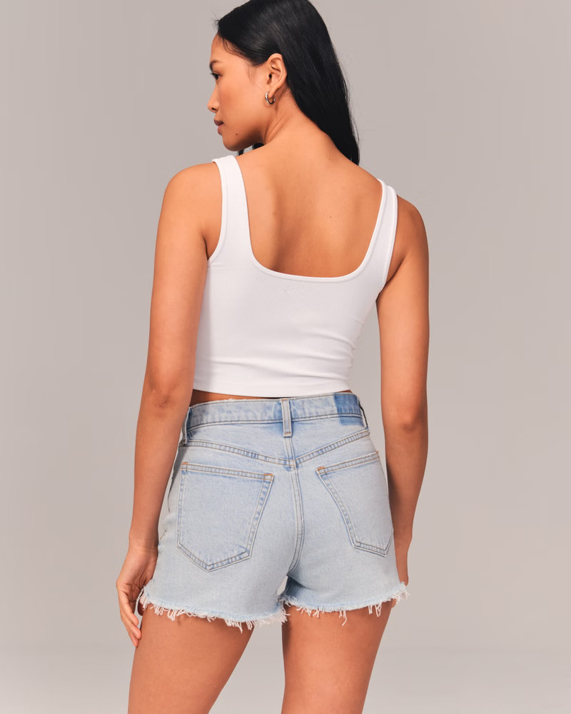 Women's High Rise Mom Shorts | Women's Bottoms | Abercrombie.com | Abercrombie & Fitch (US)