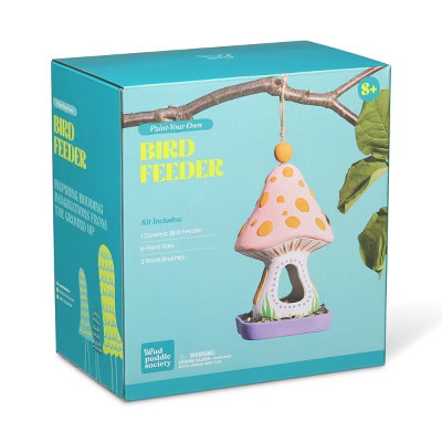 Mud Puddle Society Mushroom Ceramic Bird Feeder | Target