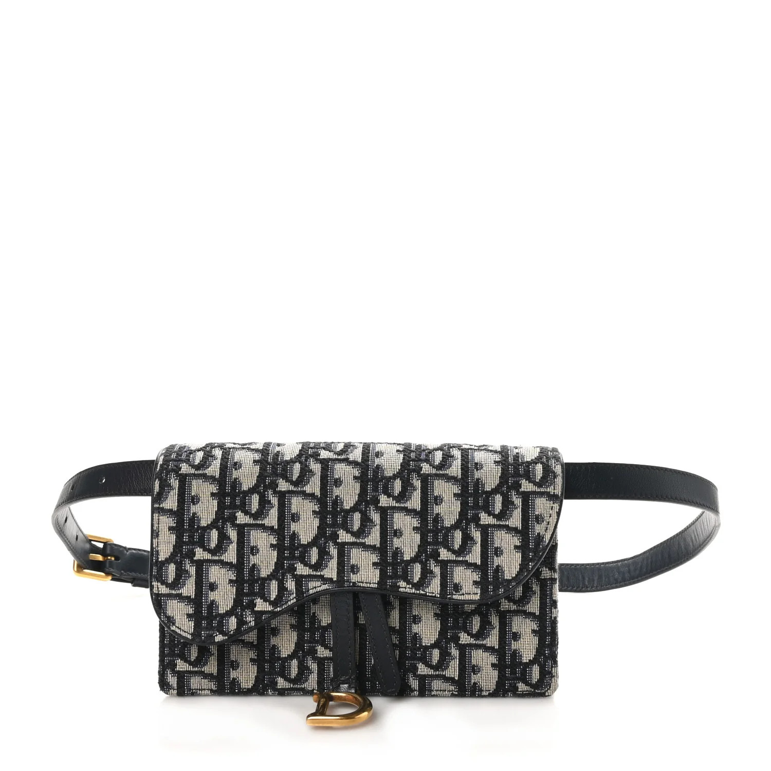Christian Dior Oblique Saddle Belt Bag Blue 1715944 | FASHIONPHILE (US)