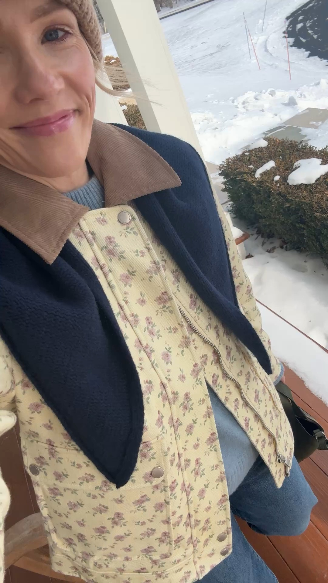 Sized down to xs in Anthropologie barn jacket ~ wearing my regular size small in Quince sweater & Madewell favorite white tee ~ sneakers are true to size and walk all day out of the box comfortable ~ Horse luxury bag without the price tag ~ merit flush balm on cheeks & lips in LeBonBon with Tower28 gloss in coconut ~ Agolde harper crop jeans true to size (I'm 5'3") ~ xo, Claire

#LTKootd #LTKSeasonal #LTKOver40