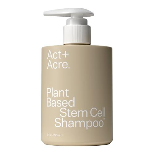 Act+Acre Stem Cell Shampoo | Boosts Density, Hydrates Scalp, Removes Build-Up | Thicker, Fuller Looking Hair | Swiss Apple Stem Cells, Caffeine, Hyaluronic Acid | Vegan, Cold Processed® | 10 Fl Oz | Amazon (US)