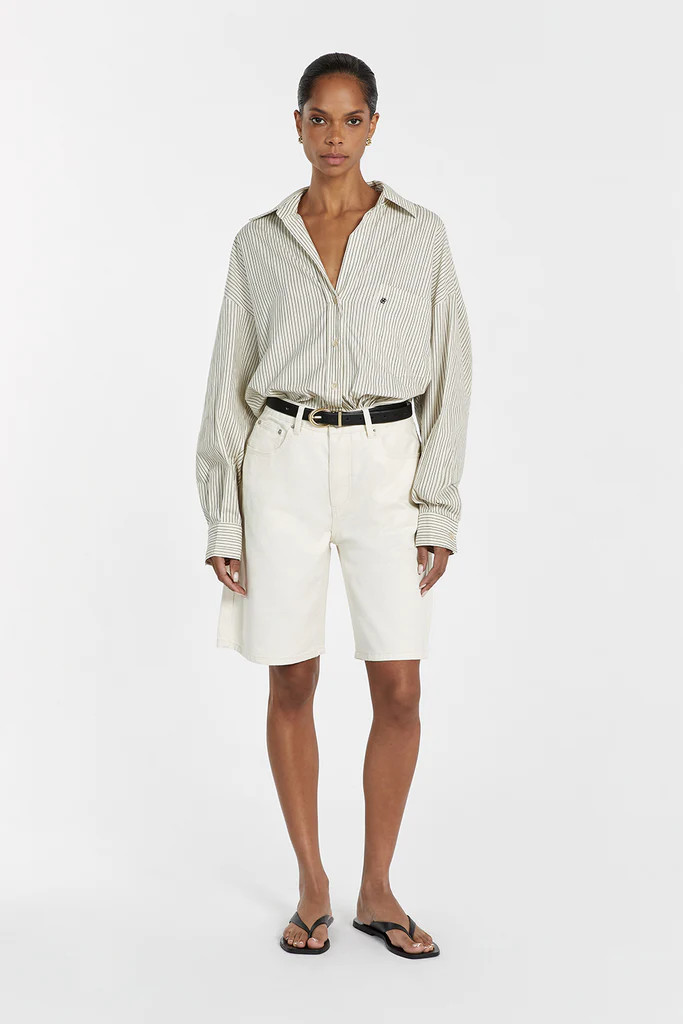 BAMBI CREAM BERMUDA DENIM SHORT | DISSH