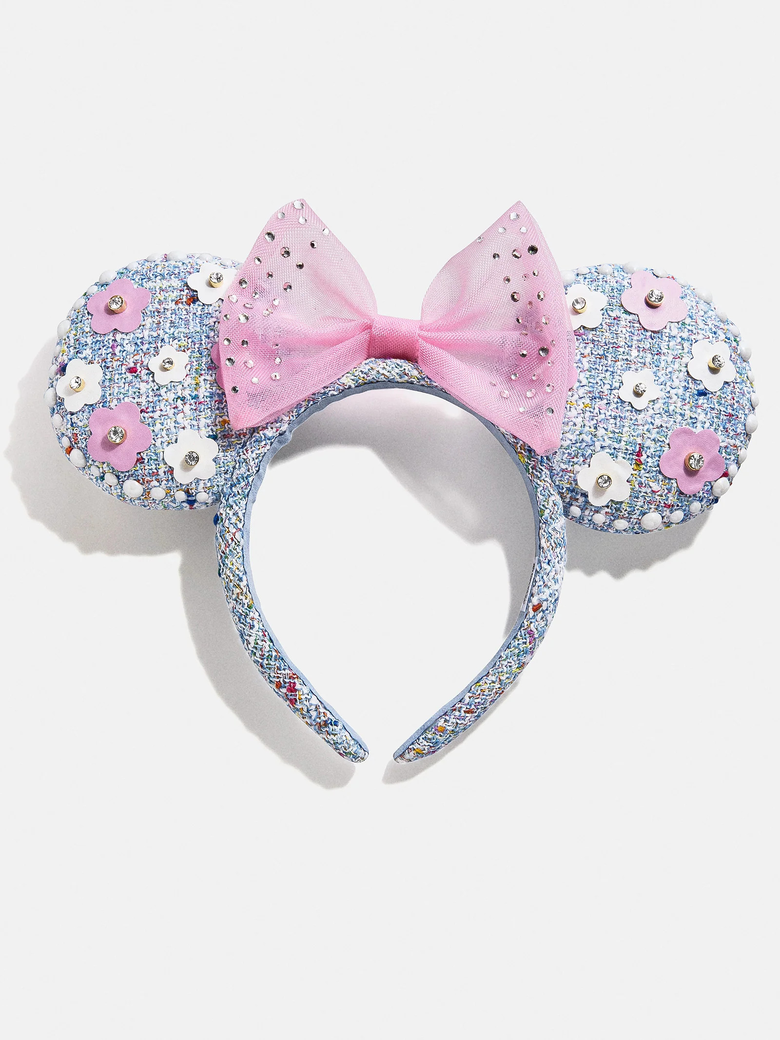Disney Minnie Mouse Tweed Flower Ears Headband - Minnie Mouse Tweed Flower Ears | BaubleBar