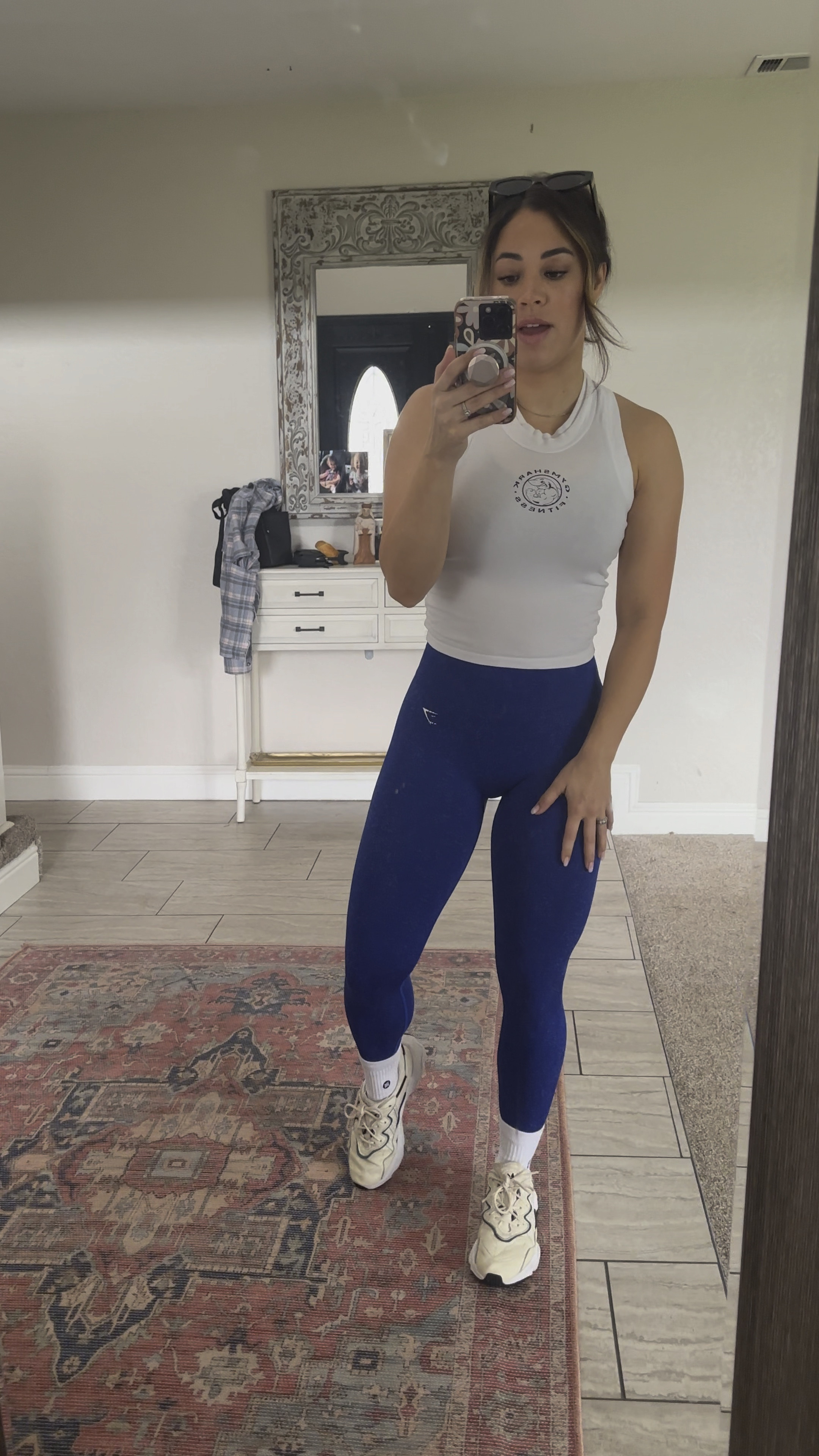 My tried and true fave leggings for the gym! Medium compression. Keep you in waist line, currently have xs-xxl in the black flecked 😍 #gymshark 

#LTKfitness