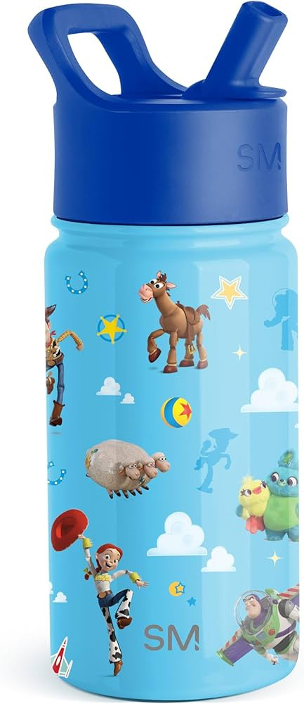 Simple Modern Disney Pixar Toy Story Kids Water Bottle with Straw Lid | Reusable Insulated Stainl... | Amazon (US)