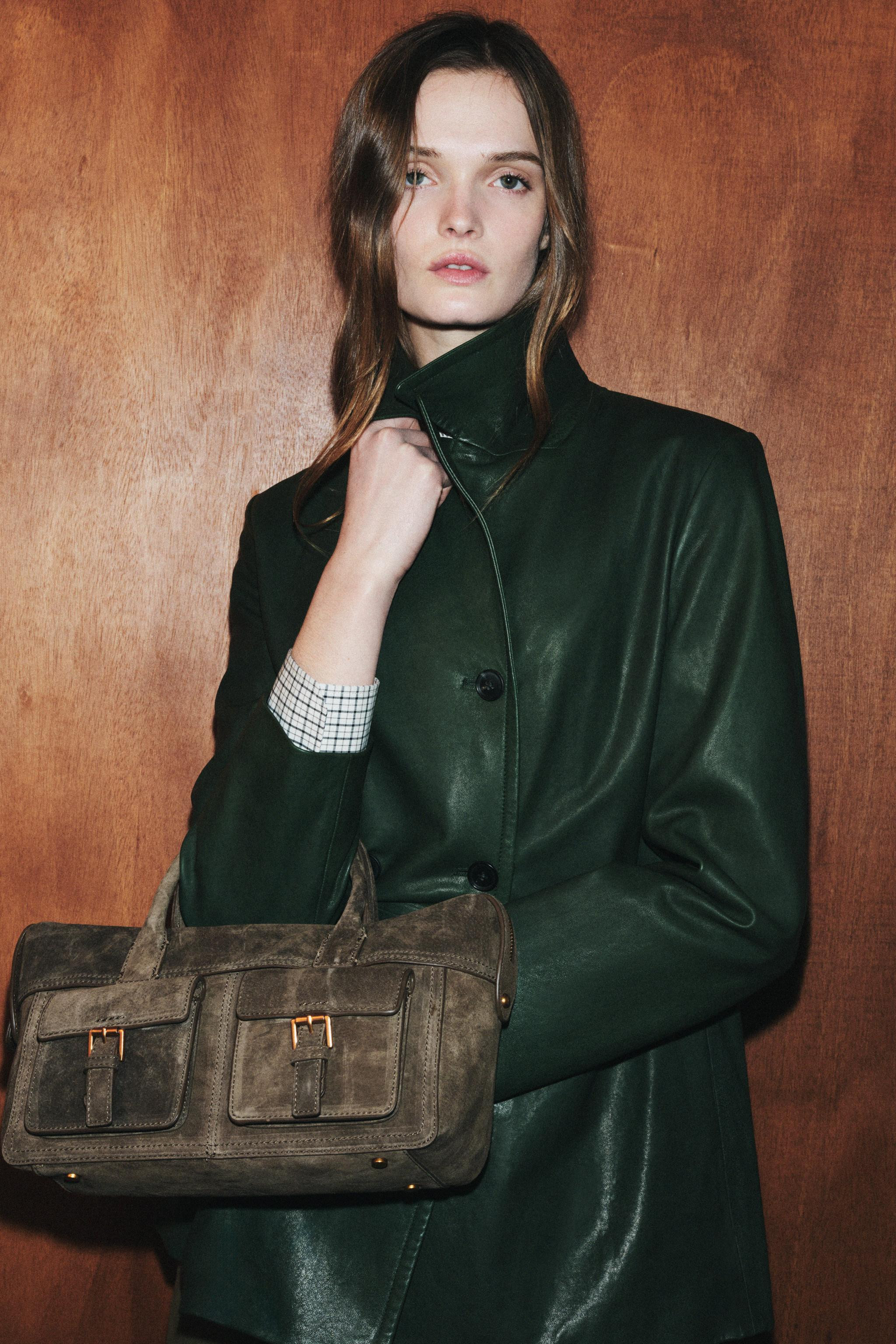 LEATHER HANDBAG WITH POCKETS | Zara DE
