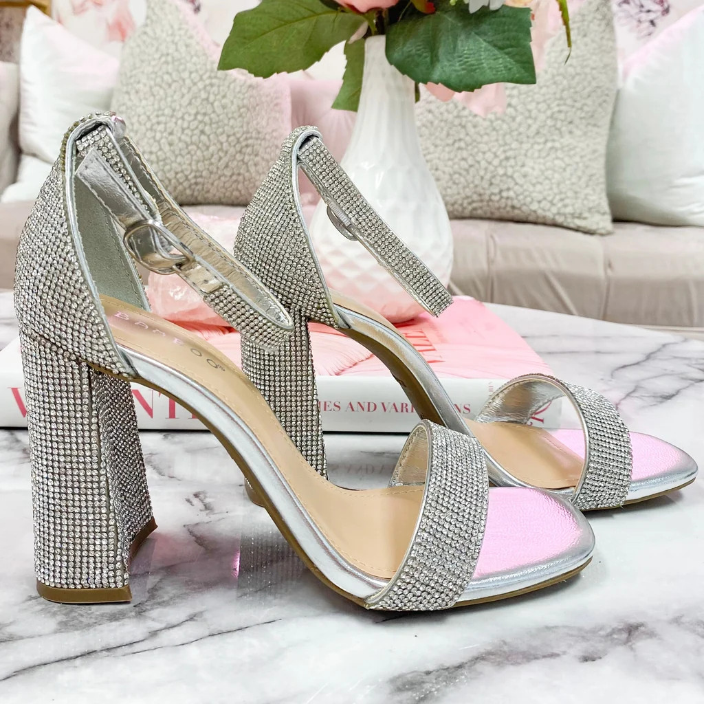 Fairytale Ending Sparkly Heels: Silver | Bella and Bloom Boutique