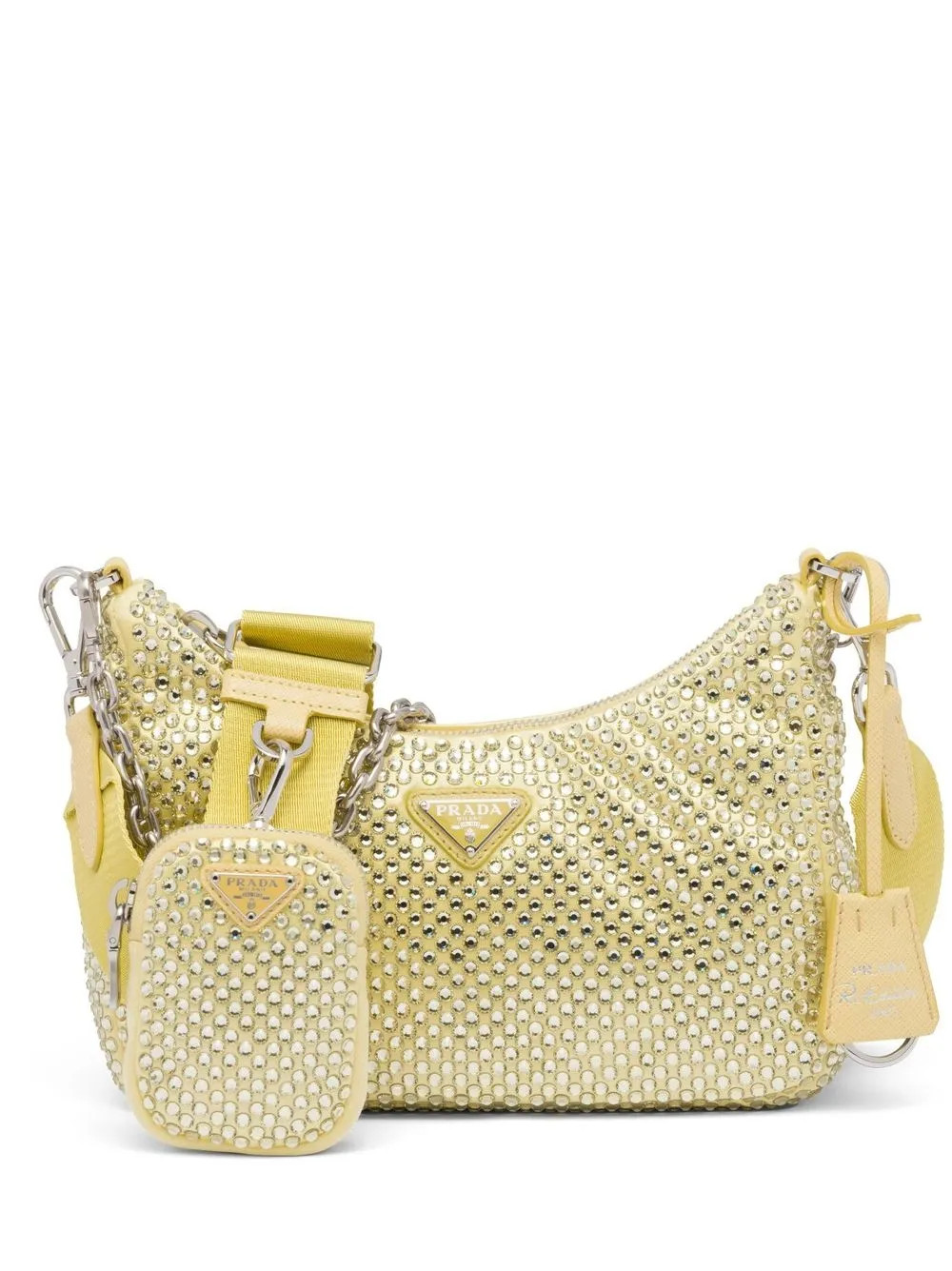 Bolsa de ombro com cristais Re-Edition 2005 | Farfetch Global