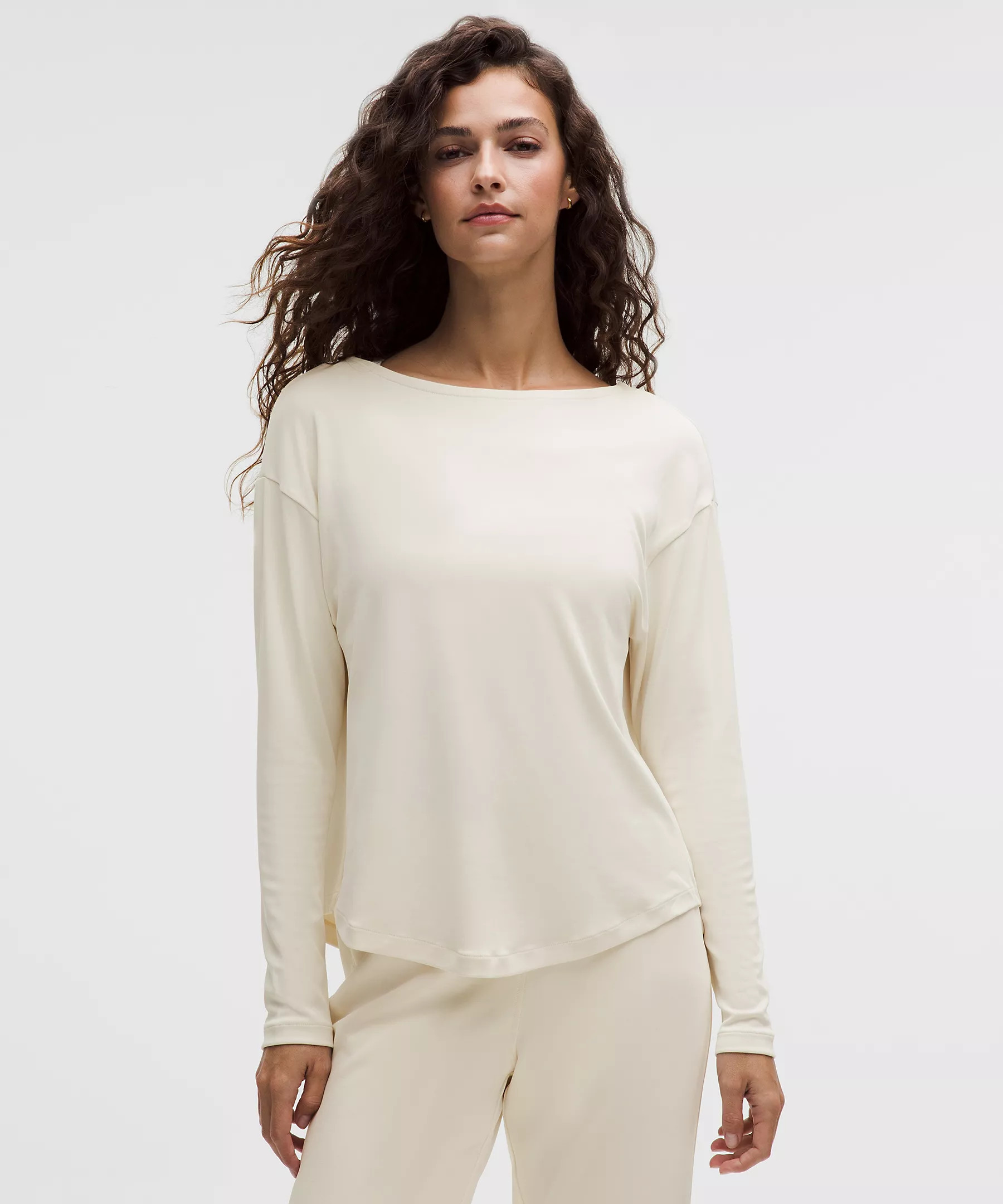 Drapey Softstreme Boatneck Long-Sleeve Shirt | Lululemon (US)