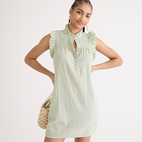 Garden dress in soft gauze | J. Crew US