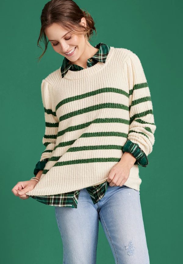 Summit Striped Sweater | Maurices