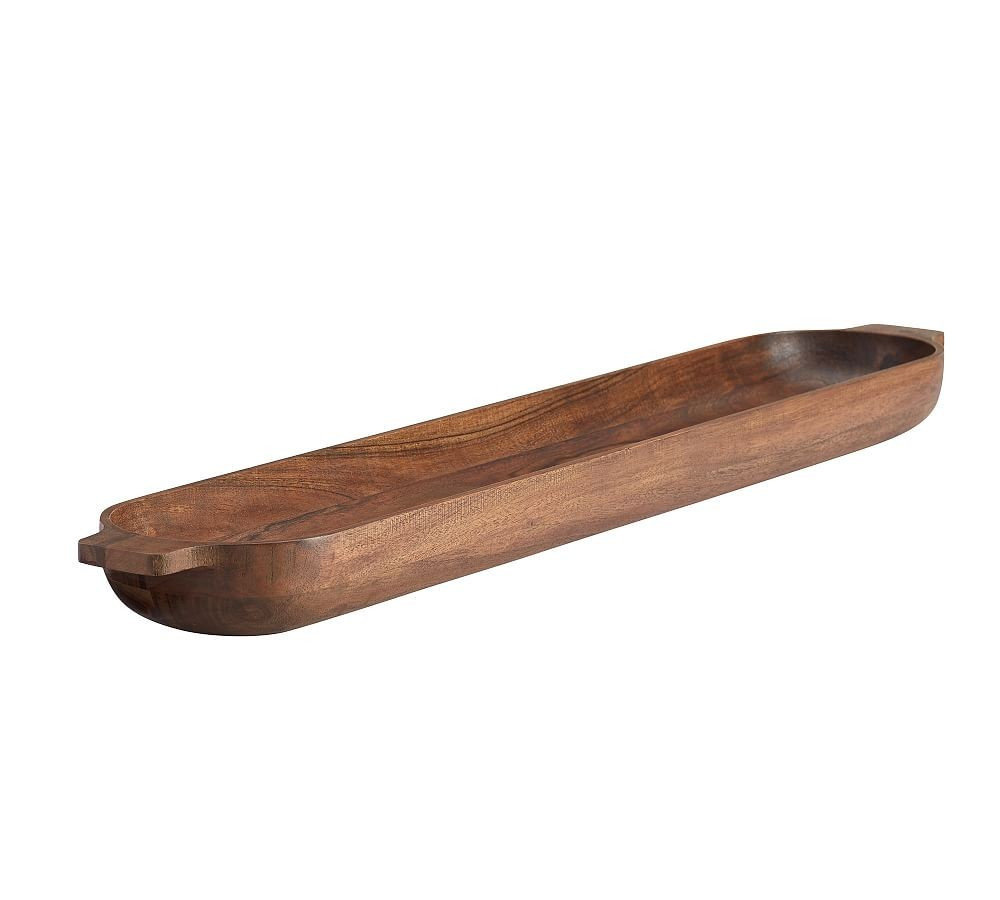 Chateau Acacia Wood Dough Bowl, Baguette | Pottery Barn (US)